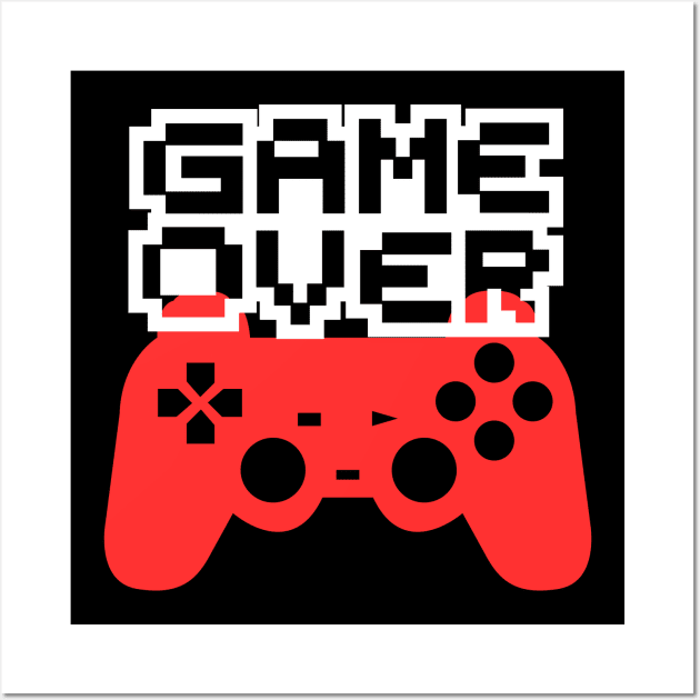 Game Over Wall Art by adrianasalinar